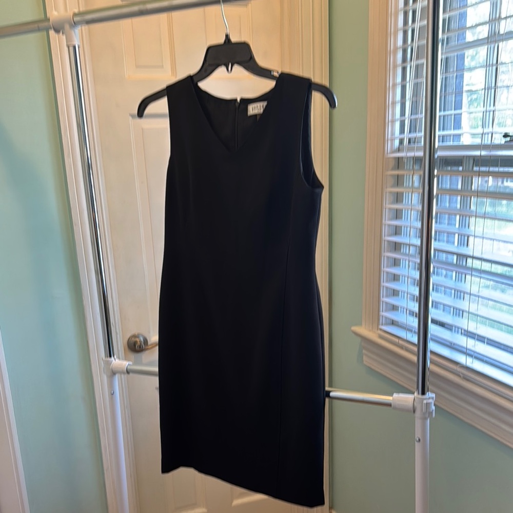 Kasper Black Sleeveless Midi Dress